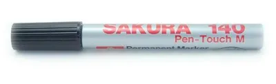 Zdjęcie produktu dla Marker Sakura 140, permanentny, czarny, zestaw 12 sztuk
