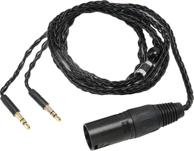 Zdjęcie produktu dla 4-pinowy kabel słuchawkowy z wtykiem XLR na dwa wtyki 3,5 mm do modeli Arya Sundara Ananda HE400SE, MDR Z7, Z7M2, Z1R oraz D7200