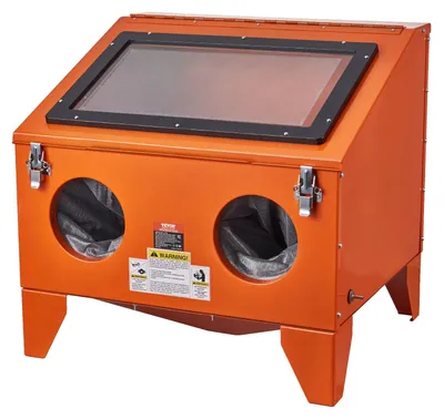 Zdjęcie produktu dla VEVOR 40-galonowa szafka do piaskowania, przenośna szafka do piaskowania stołowego 40-120 PSI, solidna stalowa piaskarka z pistoletem do piaskowania i 4 dyszami ceramicznymi do usuwania farby, plam i rdzy