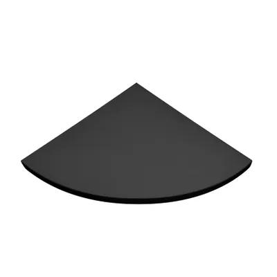 Produktbild von Eckregal Wandregal modern Design Wohnzimmer Angolo - Schwarz