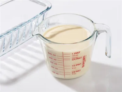 Produktbild von Messbecher Glas Messkanne Hitzebeständig Messbehälter Küchenbecher 0,5L Ofenfest