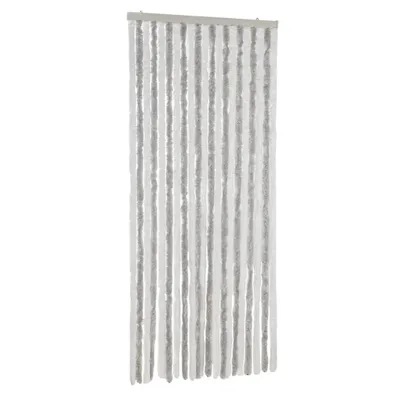 Immagine prodotto di vidaXL Tenda Fly grigio chiaro e bianco 90x220 cm in ciniglia