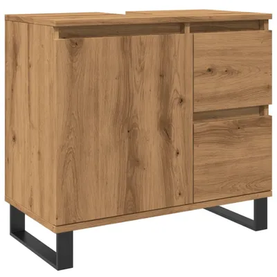 Produktbild von Waschbeckenunterschrank Artisan-Eiche 65x33x60 cm Holzwerkstoff