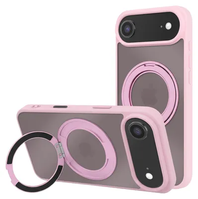 Obrázek produktu pro Avizar, pouzdro MagSafe pro iPhone, hybridní design s prstenovým držákem, růžová barva