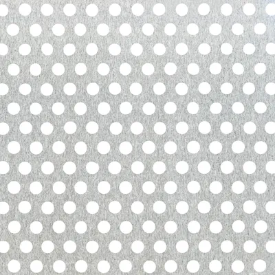 Image de Alberts 466947 tôle perforée, perforation ronde, aluminium, anodisé couleur argent, 250 x 500 x 0,8 mm