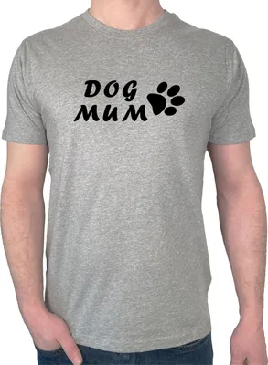 Produktbild von Huuraa Herren T-Shirt Dog Mum Tapse M Sport Grey Bio Baumwolle Fairtrade Herrenshirt Geschenkidee