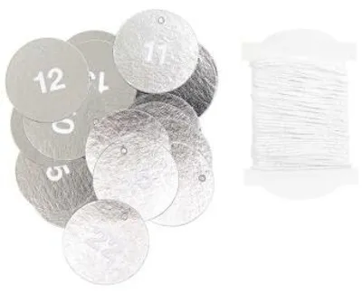 Produktbild von Anhänger für Adventskalender, silberMIX