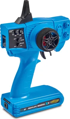 Produktbild von Carson RC FS Reflex X2 2 Kanal 2.4GHz Sender + Empfänger Set Pistolensteuerung Blue Version
