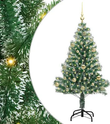 Zdjęcie produktu dla vidaXL Sztuczna choinka ze śniegiem i oświetleniem LED 150 cm
