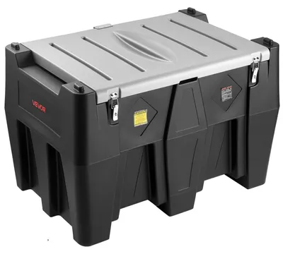Image de Réservoir de carburant diesel portable VEVOR, capacité de 484,5 litres et débit de 10 gallons par minute, réservoir d'essence avec pompe électrique 12V et tuyau en caoutchouc de 4 mètres, réservoirs de carburant diesel en PE pour un transport facile, couleur noire