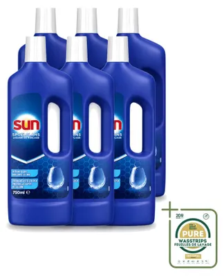 Produktbild von 6 x Sun Klarspüler für Geschirrspülmaschinen - 750 ml - Vorratspackung - 6 Stücke