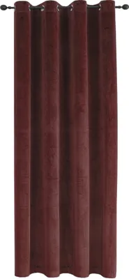 Produktbild von Verdunkelungsvorhang Samt weich 140x175 cm Bordeaux Ösen Vorhang blickdicht abdunkelnd Gardine Ösenaufhängung