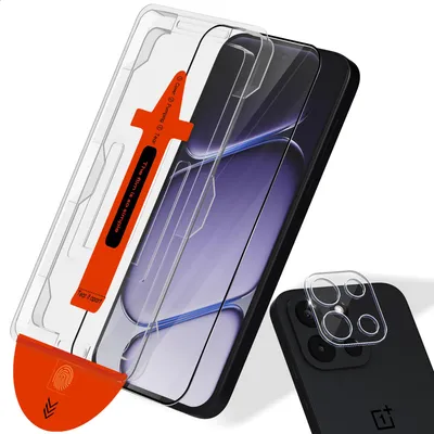 Obrázok produktu pre 1-balenie OnePlus Nord 6 Ochranné sklo na displej & 1-balenie ochrana objektívu - Tvrdené sklo | [Automatická inštalácia] - Bez bublín