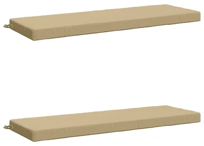 Imagen del producto de Cojines para bancos SOEST 2 uds. 100% Poliéster Beige