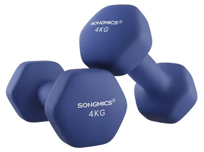 Immagine prodotto di Set di manubri da 2 pezzi - in ghisa con rivestimento in neoprene - 2 x 4 kg