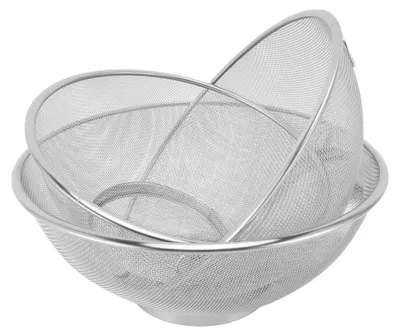 Immagine prodotto di Set di tre colini in acciaio inossidabile per la cucina, perfetti per pasta e verdure