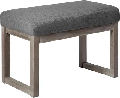 Productafbeelding van CangLong, 70 cm, rechthoekige voetenbank. Comfortabele, met stof beklede en gestoffeerde houten bank/zitplaats