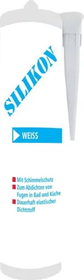 Produktbild von Bostik Silikon-Dichtstoff, weiß, 280 ml, mit Schimmelschutz für Bad & Küche