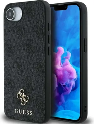 Image de GUESS étui compatible IPHONE 16e (SE 4 2025) avec MagSafe GUHMPSE4P4SM4MK (PU 4G Small 4G and Classic) black