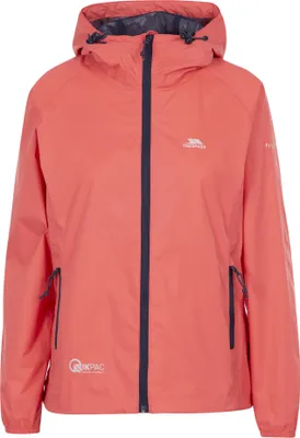 Immagine prodotto di Trespass - Giacca "Qikpac" impermeabile pieghevole da donna TP3379 (XXXL) (Rosso pesca)