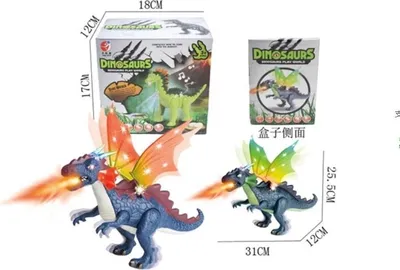 Zdjęcie produktu dla dinozaur na baterie w kartonie 31x12x25,5 cm NT2645