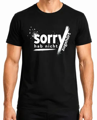 Imagen del producto de Lo siento, no te he escuchado. Frase divertida, sarcástica. Camiseta para hombre, color , talla 3XL