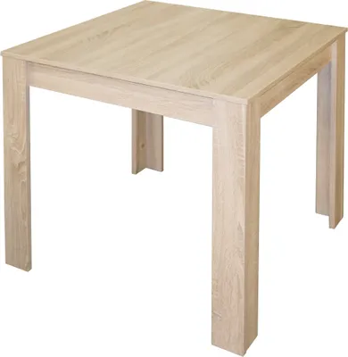 Produktbild von Esstisch >Pit< in eiche sägerau - 80x75x80cm (BxHxT)