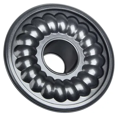 Produktbild von Zenker Springform Ø 28 cm CREME NOIR, Backform mit Flach- und Rohrboden und Auslaufschutz, runde Kuchenform mit keramisch verstärkter Antihaftbeschichtung (Farbe: Crème/Anthrazit)