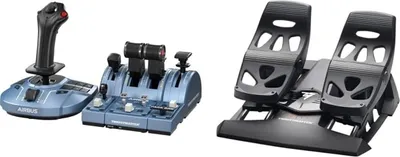 Produktbild von Thrustmaster Captain Pack X + Rudder – Komplettes Flugsimulations-Set – Offiziell lizenziert von Airbus – Für Xbox Series X/S und PC