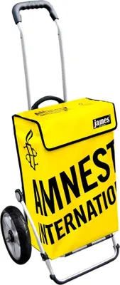 Produktbild von James Einkaufstrolley - AMNESTY-INTERNATIONAL - stabiler Einkaufswagen mit individuelle Design - einfarbig: gelb in Ausführung: Royal-Leichtraeder