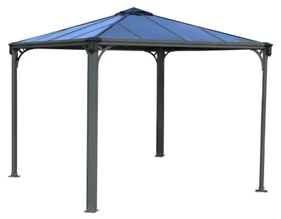 Produktbild von Palram - Canopia Aluminium Pavillon Palermo 3000 Anthrazit 295x295x276 cm