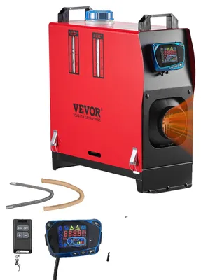 Produktbild von VEVOR 12V 2KW Diesel-Luftheizung Dieselheizung Standheizung Luft-Dieselheizung mit Schalldämpfer, 10L Tank, LCD-Schalter für Autos, Busse, Wohnmobile, Lkw, Baumaschinen, Vertikaler Typ-h, Rot-b