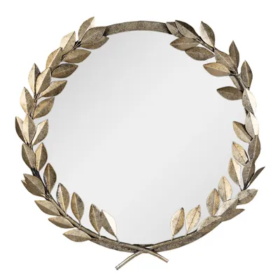 Produktbild von Clayre & Eef Spiegel Ø 55 cm Goldfarbig Eisen