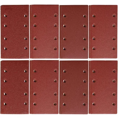 Produktbild von Schleifblätter für Exzenterschleifer 93 x 185 mm Schleifpapier 8 Löcher Körnung 40 60 80 120 180 240 320 400 Packung mit 48 Blatt