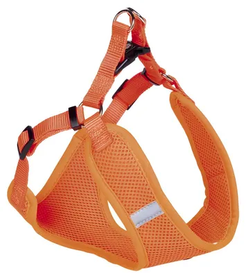 Produktbild von Nobby Geschirr Mesh Reflect neonorange, Bauchumfang: 69-83 cm