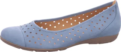 Zdjęcie produktu dla Gabor 64.169 baleriny - niskie buty damskie - buty wsuwane niebieski rekreacyjny NOWOŚĆ