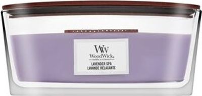 WoodWick vonná svíčka s dřevěným knotem Elipsa Lavender Spa