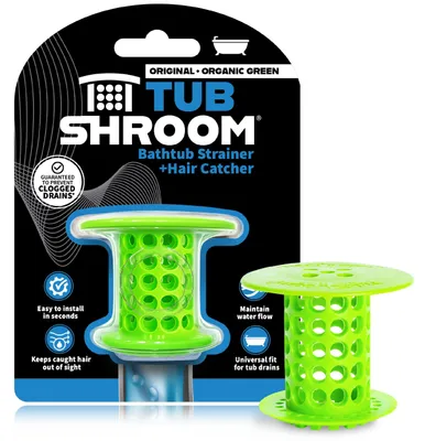Obrázek produktu pro Tubshroom – Filtr na vlasy do vany, silikon, zelený