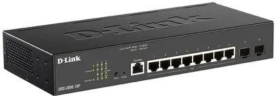Obrázok produktu pre D-Link DGS 2000-10P - Switch - L3 - riadený - 8 x 10/100/1000 (PoE+)
