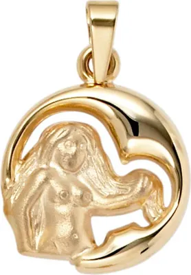 Produktbild von JOBO Anhänger Sternzeichen Jungfrau 375 Gold Gelbgold teilmattiert