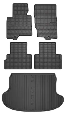 Obrázok produktu pre Gumové autokoberce SolidPRO + vaňa kufra DryZone pre: Infiniti QX70 2008-2017 SUV 5 ks