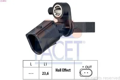 Produktbild von FACET ABS Sensor Raddrehzahl Hinten Rechts für VW POLO (9N) 21.0013