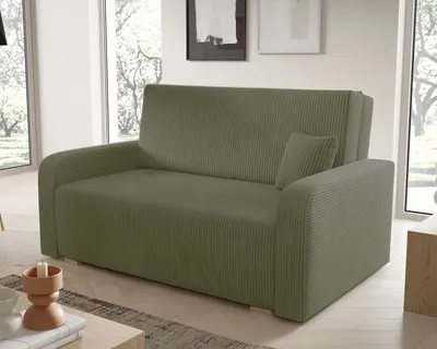 Produktbild von Schlafsofa Tessa III 155x85 cm Komfortables Sofa mit Bettkasten, Couch 3-Sitzer Kordstoff- Inklusive Gratis-Kissen - Poso 46