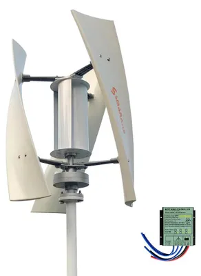 Produktbild von Windturbine, Vertikale Achse, Leiser Betrieb, Mit Controller, 2000W, 12V