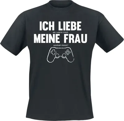 Produktbild von Sprüche T-Shirt Herren Ich Liebe ... Meine Frau schwarz 4XL