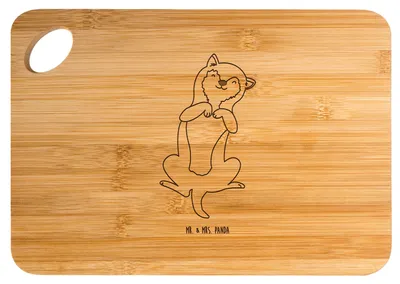 Produktbild von Mr. & Mrs. Panda Holzbrett Hund Streicheln - Transparent - Geschenk, Schneidebrett, Küchenbrett, Hundewelpe, Süß, Hackbrett, Sprüche, Niedlich, Frühstücksbrettchen, Hunde