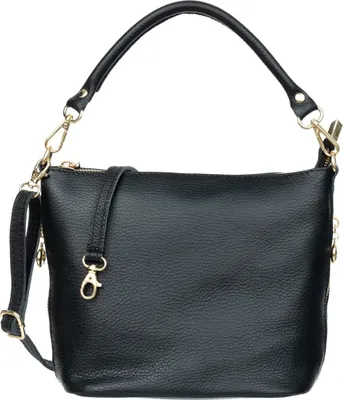 Produktbild von Kleine Damen Lederhandtasche Vezze Molla Schwarz
