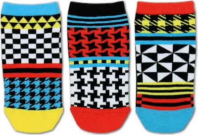 Produktbild von Geometrie Füßlinge Oddsocks Socken in 30,5-38,5 im 3er Set