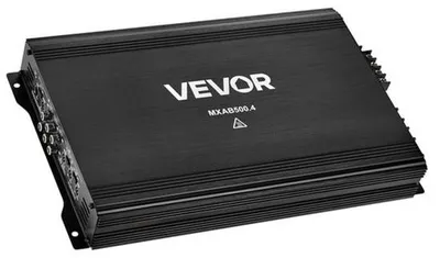 Productafbeelding van Auto Versterker 4-kanaals Klasse AB - 4 x 250 W Bij 4 Ohm - Aluminiumlegering - Geborsteld Zwart - Voor Sedans En SUV's