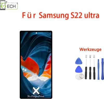 Produktbild von Für Samsung Galaxy S22 Ultra S908 LCD Display (TFT) mit Rahmen Touchscreen